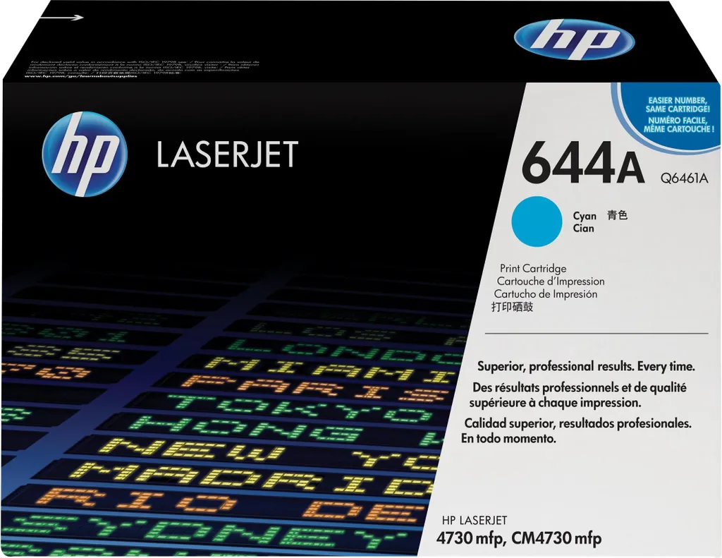 Toner HP 644A Noir Haute Capacité 12000 Pages pour un Rendu Professionnel