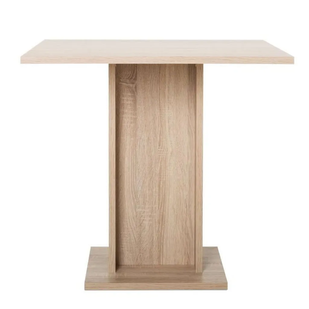 Petite table à manger gain de place Gustave 80 cm bois chêne élégante