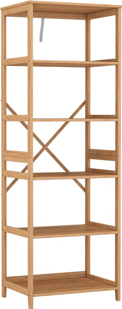 Bücherregal Vicco Novaro Bambus 48.3 x 140.3 cm mit 6 Produktbild 