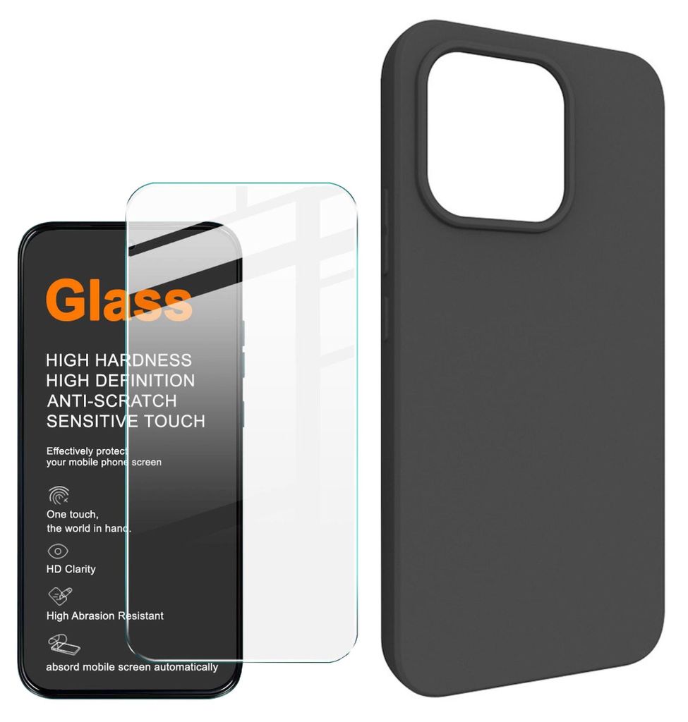 Handyhülle + Schutzglas für Xiaomi Redmi Note 17 Pro 5G TPU Produktbild 