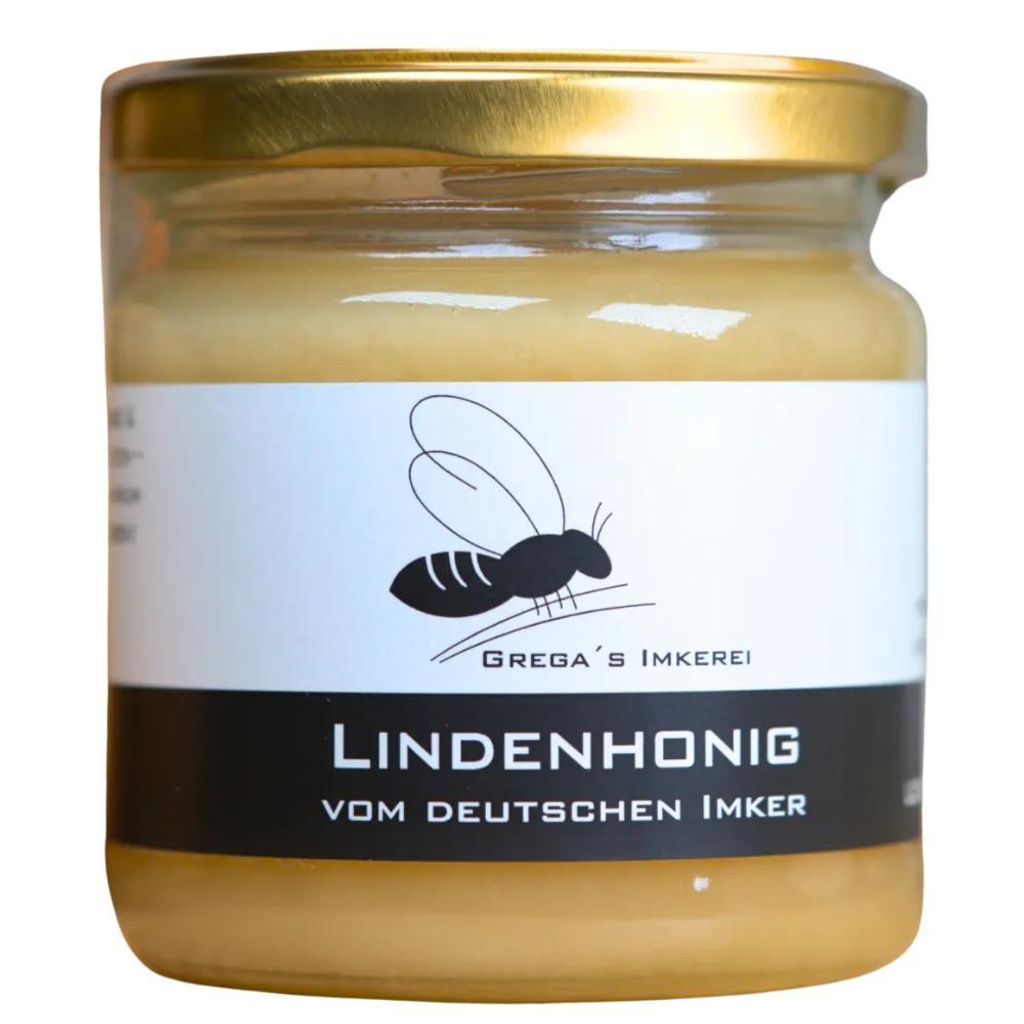 Deutscher Lindenhonig 250g fein-cremig | Grega's Imkerei | Produktbild 
