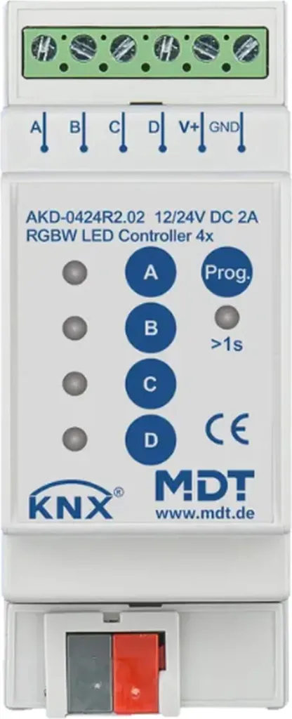Variateur LED KNX MDT 4 canaux : fini le scintillement des bandes RGBW