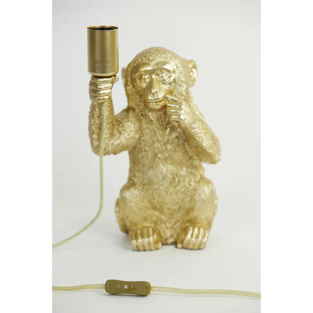 Lampe de table Monkey Or Light & Living 1851685 en plastique E27