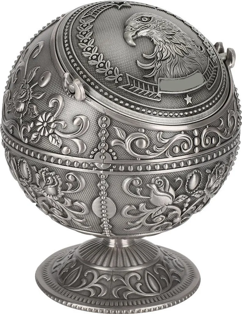 Cendrier Coupe-vent Anti-odeur avec Couvercle Design Artisanal Chic - 2