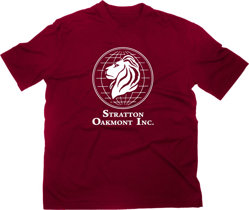 Styletex23 T-Shirt Stratton Oakmont Inc Logo, maroon, M
