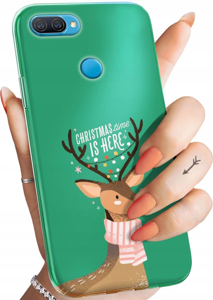 Bunt Hülle für OPPO A12 Schutzhülle Handyhülle Handy TPU Silikon Case Slim Cover Case Weihnachten Rudolf