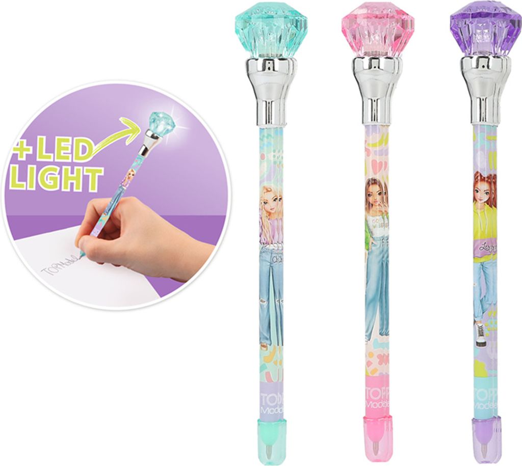 Depsche 12846 TOPModel biro con luce assortito Immagine del prodotto 