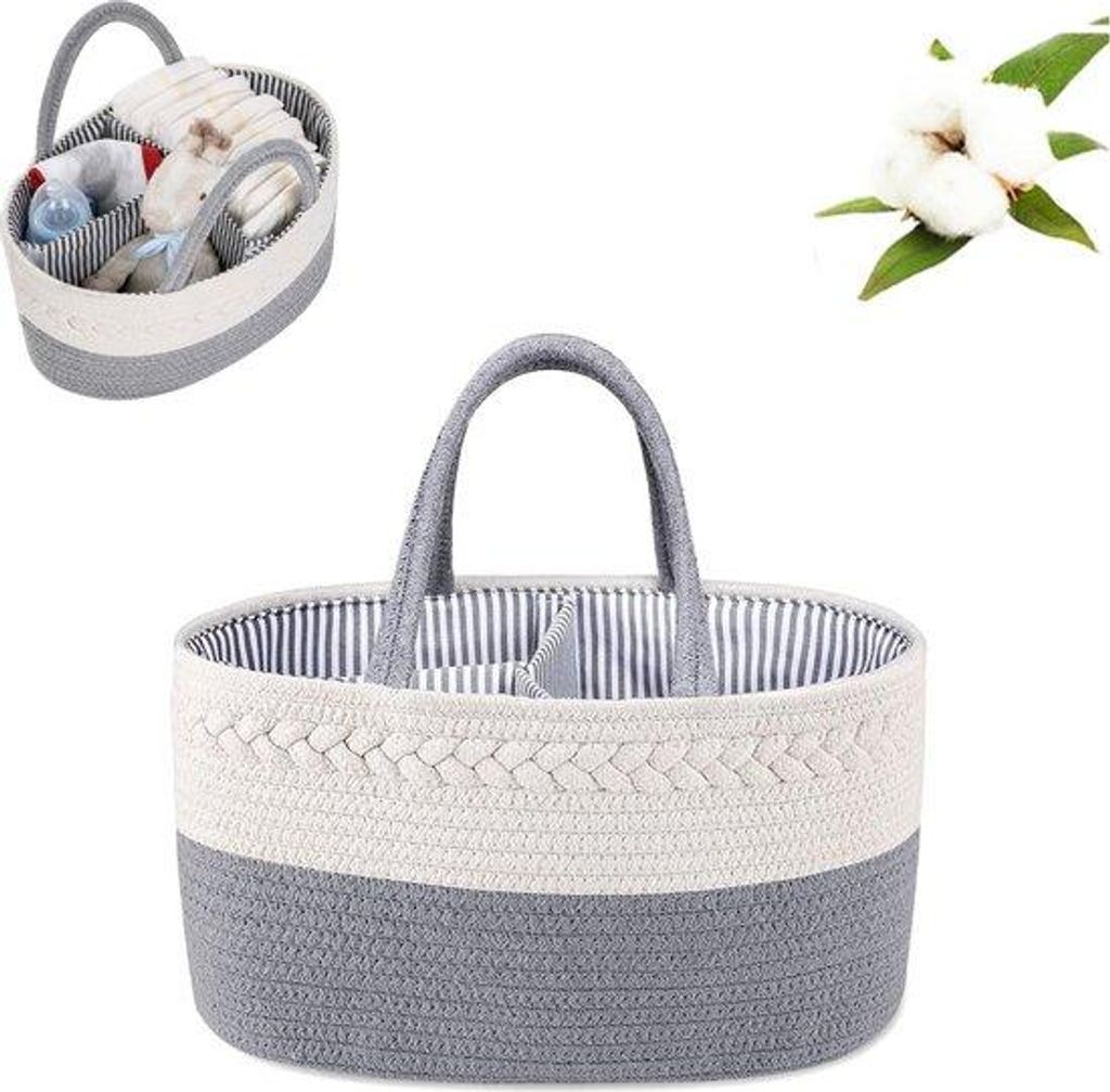 Luier Organizer - Opbergmand - Uitneembare Kinderkamer Organizer - Babykameraccessoires - Organizer für Babyluiers - Schotjes für die Kinderkammer