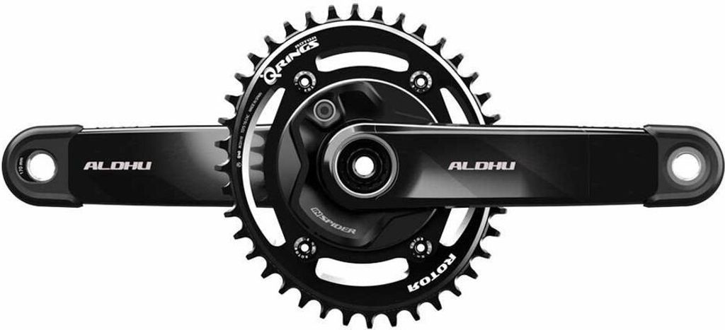 Rotor Aldhu Carbon Gravel Q Kurbelgarnitur Silber 165 mm / Produktbild 