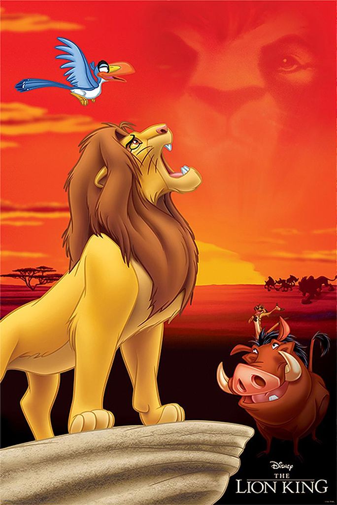 Der König der Löwen Poster King of Pride Rock 91,5 x 61 cm