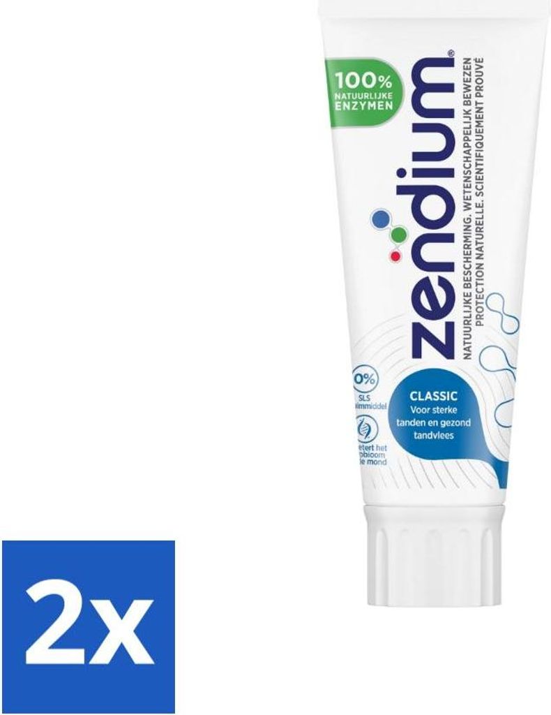 Zendium dentifrice Classic 75 ml - paquet avantage - 2 Image du produit 