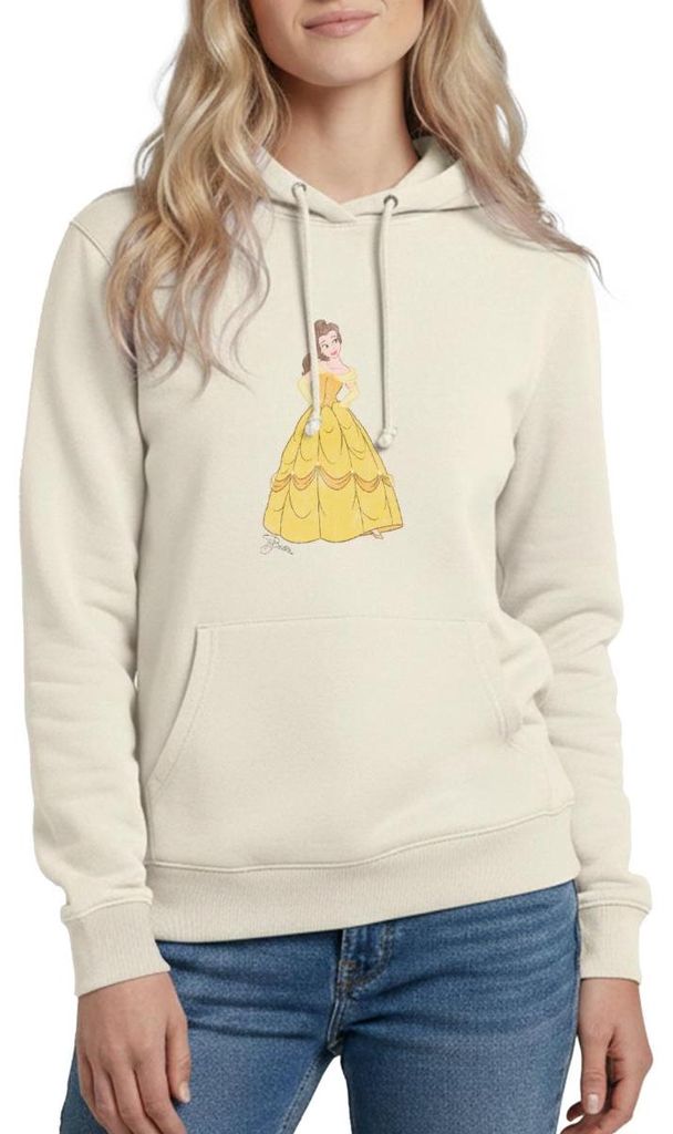 Belle Vintage Look Damen Hoodie, L, Vanille-Milchshake