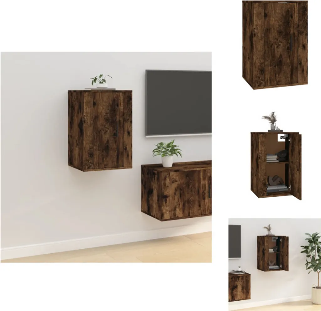 Mobile TV 40x34,5x60 cm Rovere Fumé vidaXL | Soluzione Salvaspazio