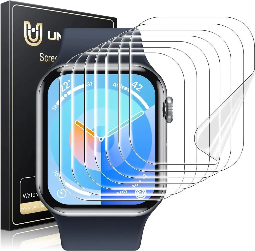 Anti-Rayures Apple Watch Series 10 42mm - Pack de 8 Films Pose Facile