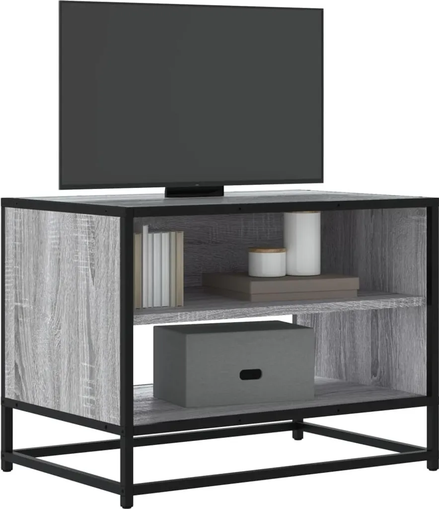 Crea il tuo Angolo Cinema con il Mobile TV vidaXL Grigio Sonoma - 2