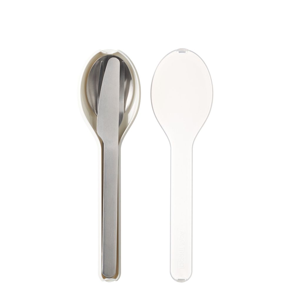 Mepal - Besteck-Set Ellipse, 3-teilig - weiß Produktbild 