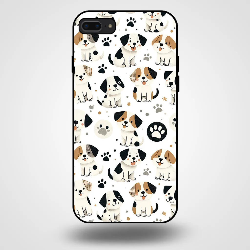 Cover Fashion iPhone 8 Plus Cani - Smartphonica TPU Case Lifestyle