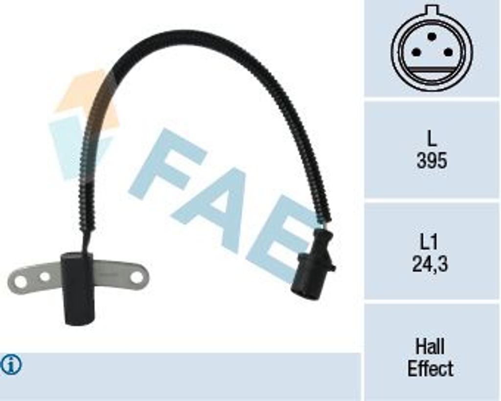 FAE 79305 Kurbelwellensensor Impulsgeber für JEEP CHEROKEE (XJ) 395mm