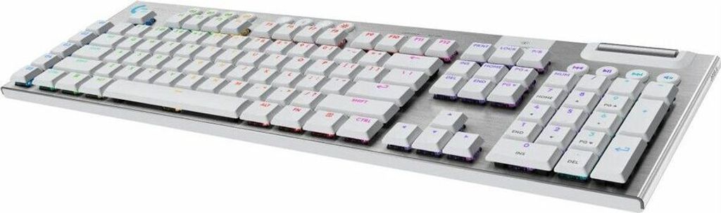 Logitech G G915 X LIGHTSPEED, Verkabelt & Kabellos, RF Wireless + Bluetooth, Mechanischer Switch, QWERTY, LED, Weiß