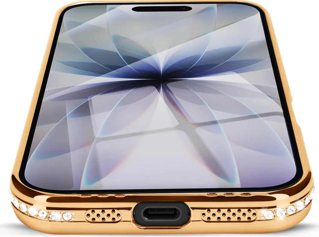 Regalo Perfetto: Cover iPhone 17 Avizar Oro e Strass MagSafe - 4