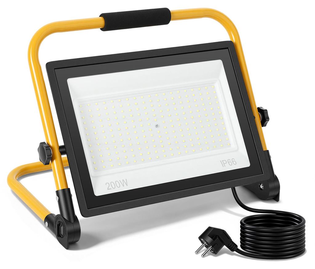 Ikodm, faretto LED da 200W, 16000 lumen, 6500K, potente Immagine del prodotto 