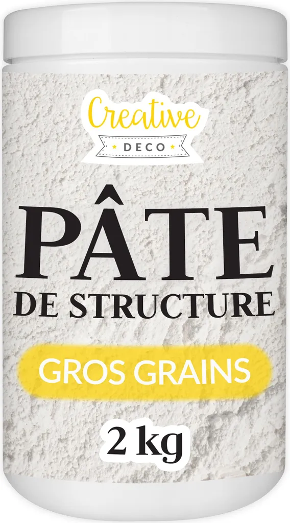 Pâte à Relief Gros Grains 2kg Creative Deco Haute Densité Sans Fissure