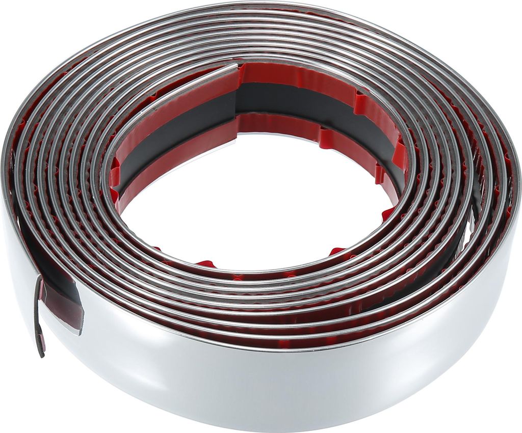 Autotür Kantenschutz Streifen für 39mm Breit 9.84ft 300mm Länge Silber Ton