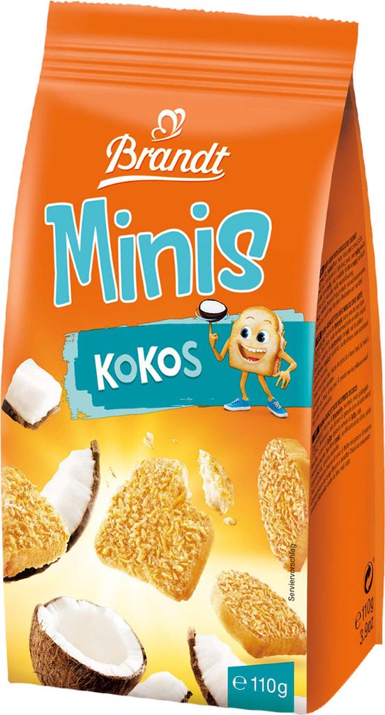 Brandt Minis Kokos Mini Zwieback mit feinen Kokosraspeln 110g