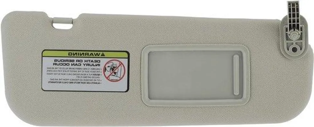 Pare-soleil gauche gris pour voiture - Pièce de rechange côté conducteur