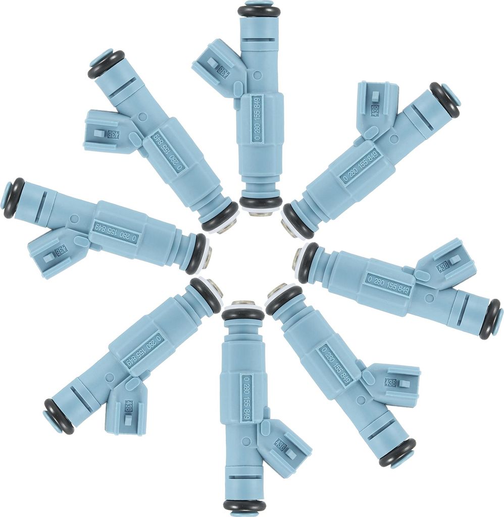 8 Stück Auto Kraftstoffeinspritzer Einspritzdüse Zapfpistole Einspritzventil Adapter Einspritzdüsen Einspritzer Ersatz 0280155849 0280155849 530...