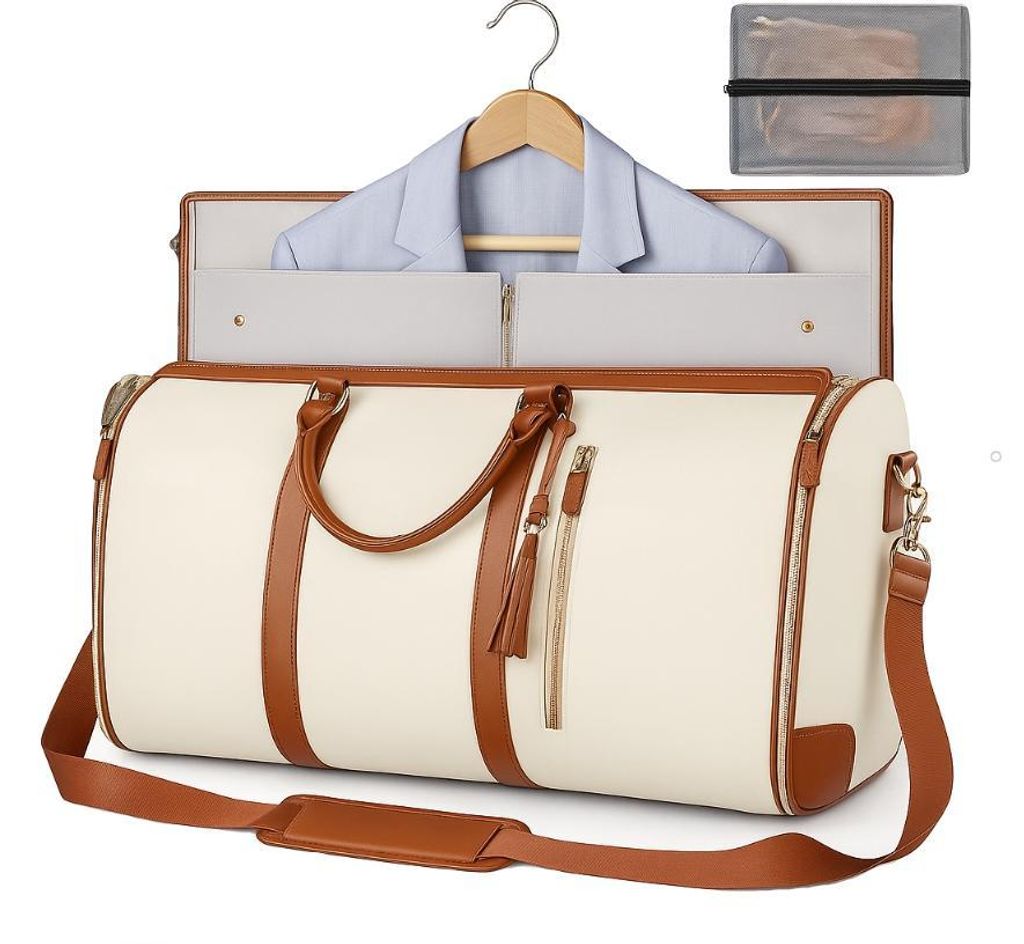 2-in-1 Reisetasche Business – Elegante Tasche aus Kunstleder, Anzugfach & Schuhfach