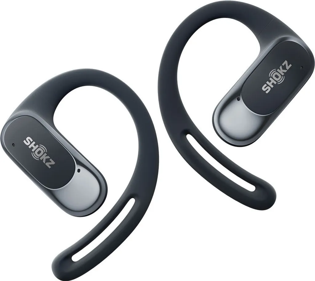 Écouteurs Shokz OpenFit Air pour sportifs - Sans fil - Usage quotidien noir