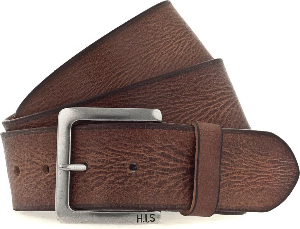 Cintura H.I.S in Cuoio Cognac 45mm W80 | Eleganza Casual Uomo