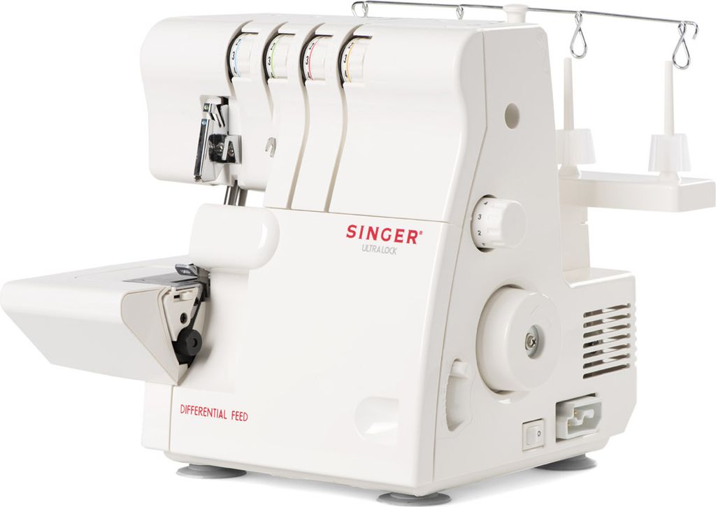 SINGER 14SH654, Weiß, Overlock, 4 Step, 4 mm, 6.7 mm, Elektro