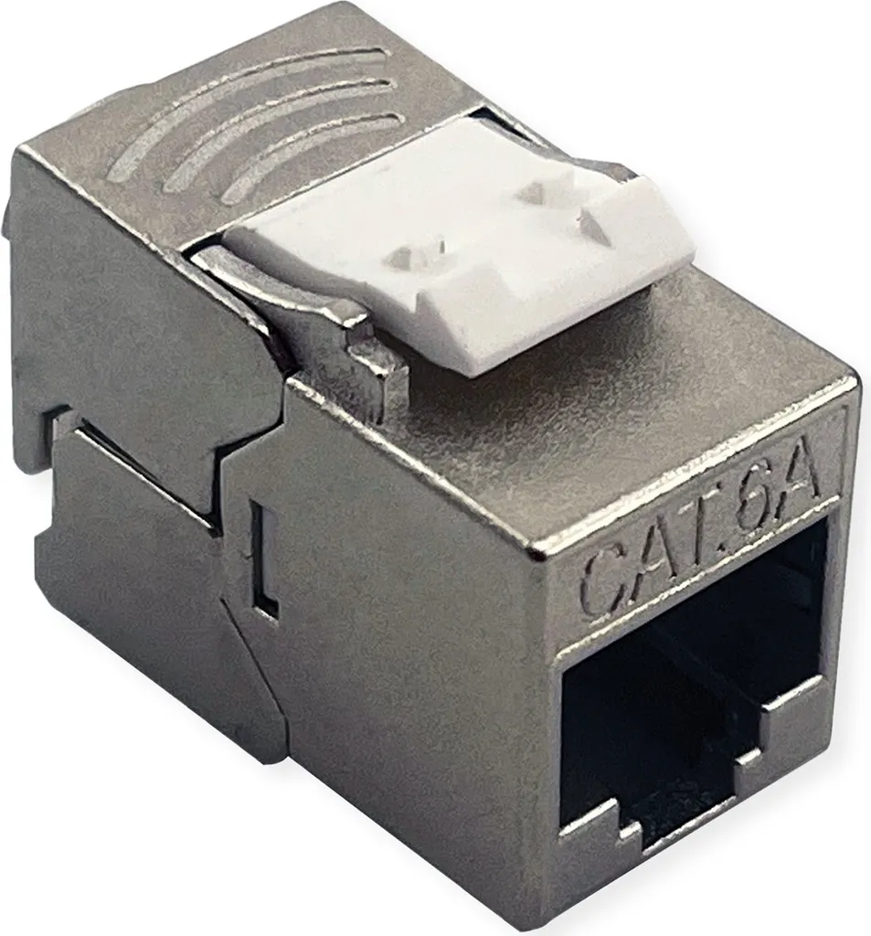 ROLINE Keystone Cat 6A Argento: Il Segreto per un Cablaggio 10Gb Perfetto
