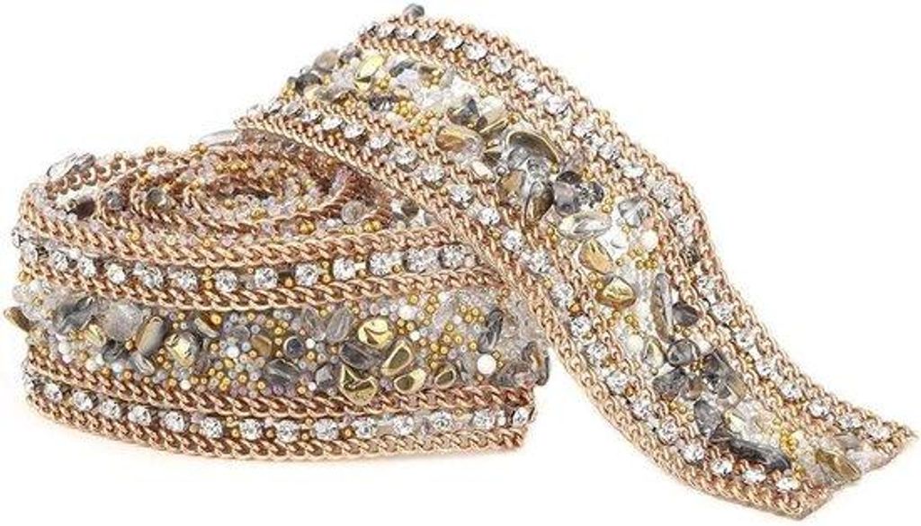 25cm Kristall Stein MESH Roll DIY Nähen Craft Bling Trim Accessoire Gold