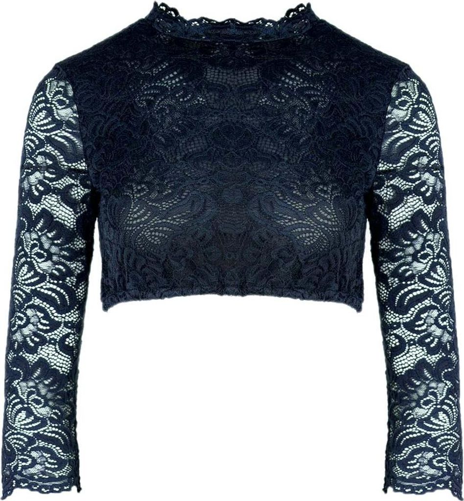 Dirndlbluse Amsterdam 3/4 dunkelblau 42 Produktbild 