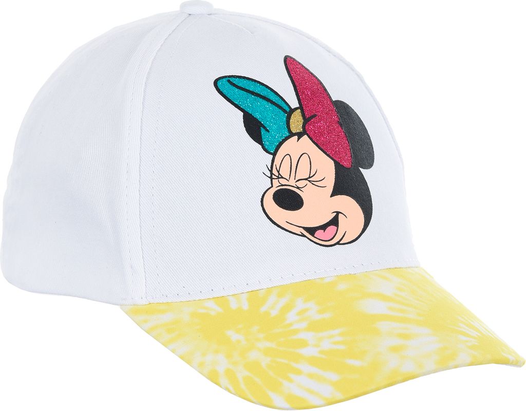 Minnie Mouse Baseball-Cap Mütze Kappe Sommer-Hut , Farbe:Weiß, Größe:52