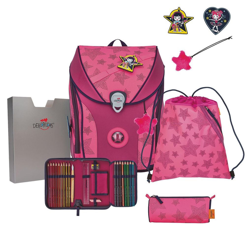 DerDieDas ErgoFlex Max Superflash Neon - Schulranzen Set Produktbild 