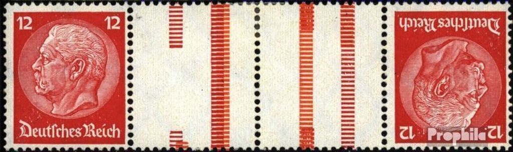 Briefmarken Deutsches Reich 1933 Mi KZ19 postfrisch Hindenburg WZ 2