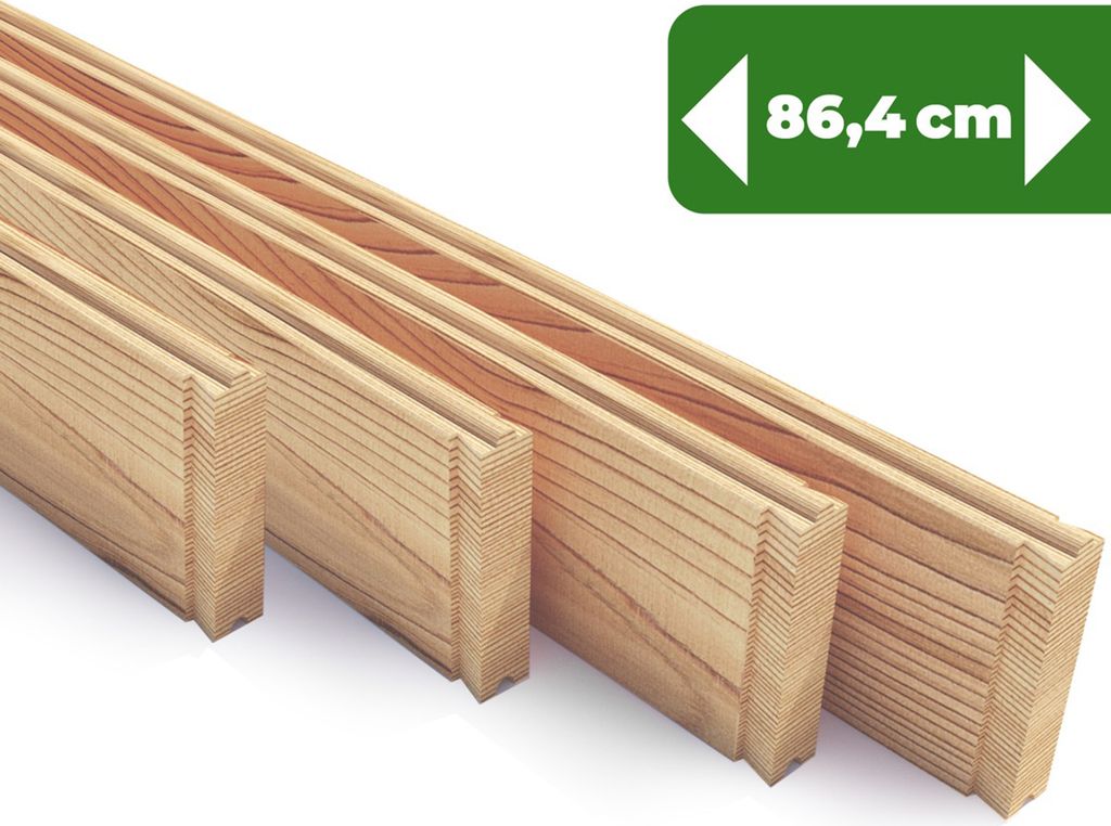 BioGreen Hochbeet Holzpaneele gehobelt 4-Pack in verschiedenen Längen erhältlich