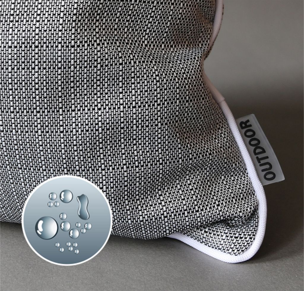 heimtexland ® Outdoor Deko Kissen Sitzkissen Lotus Effekt Produktbild 1