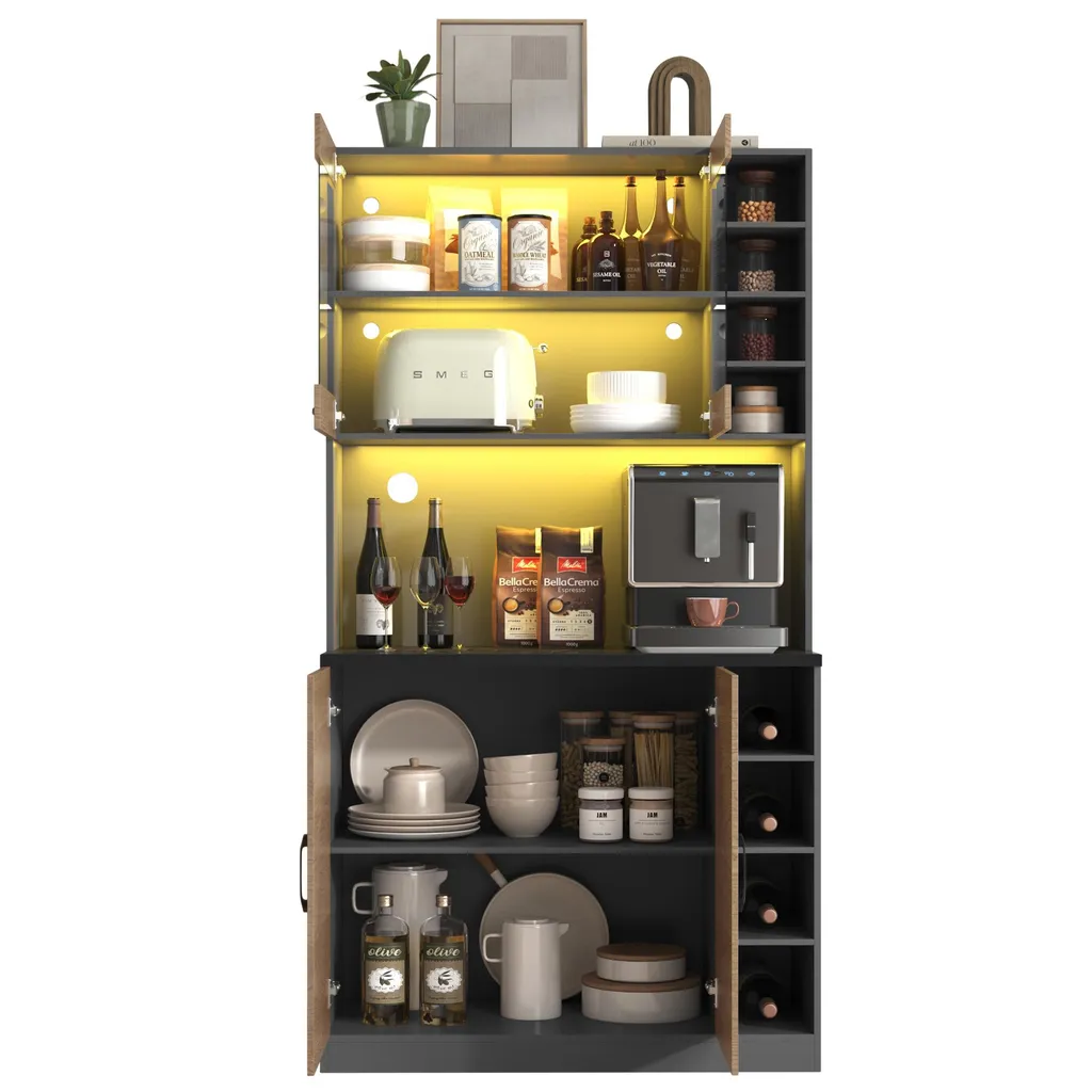 Buffet haut de cuisine pour optimiser l'espace et le rangement - 11