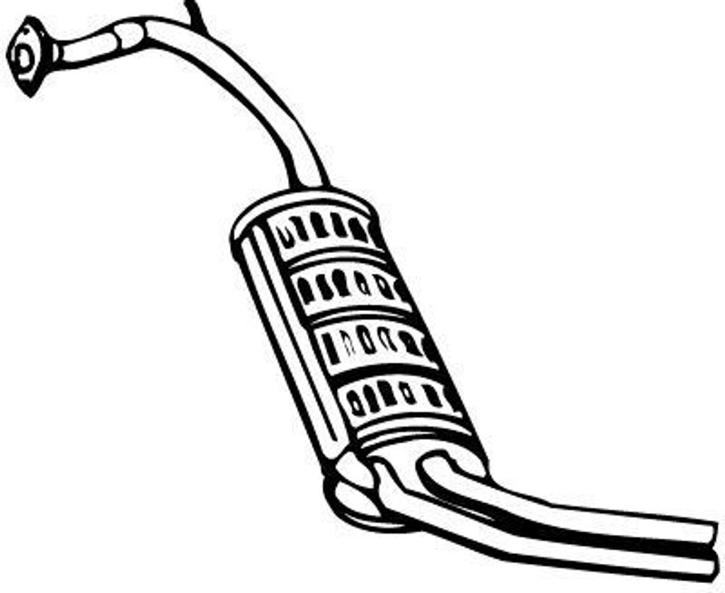 VEGAZ HOS-56 Endschalldämpfer für HONDA CIVIC IV Stufenheck (ED) Auspuff