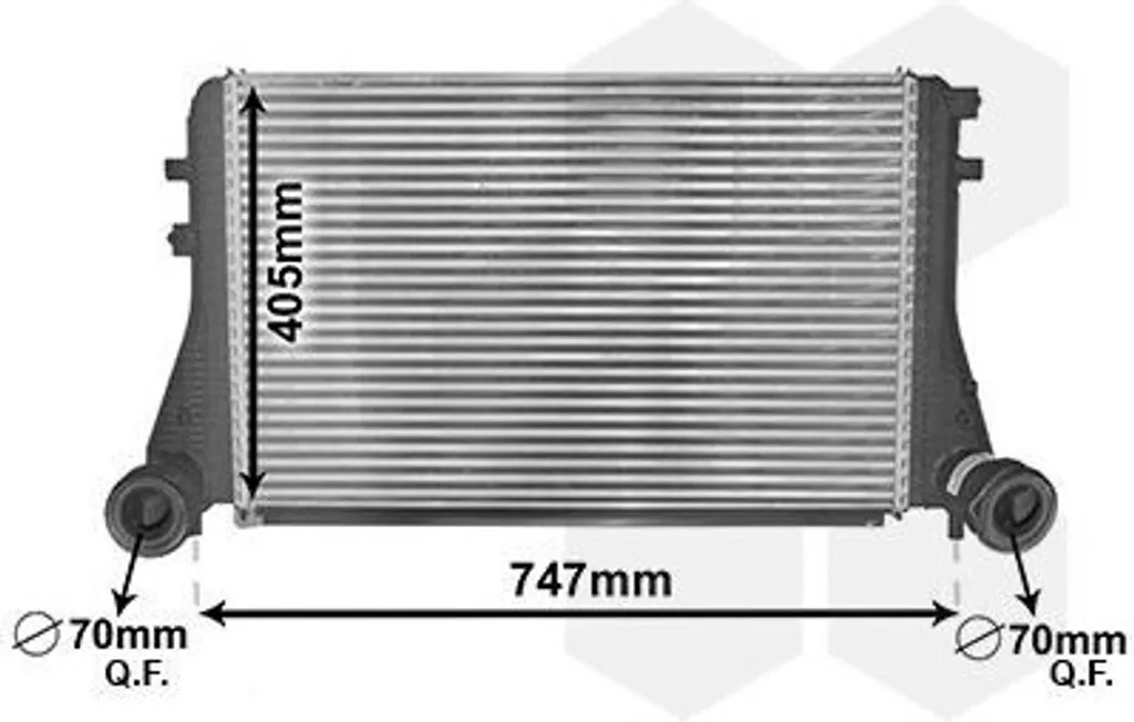 Échangeur d'air pour VW Passat Cc B6 et Octavia III : Qualité VAN WEZEL