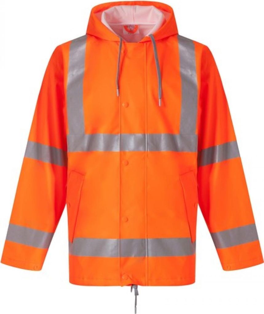 YOKO HVS450 | Hi-Vis Soft Flex Breathable Rain Jacket S bis 3XL - Farbe: Orange - Größe: XL