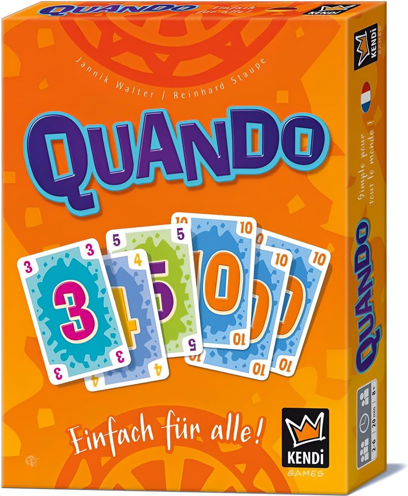 Schnelles Kartenspiel QUANDO für 2 Spieler, mit Produktbild 