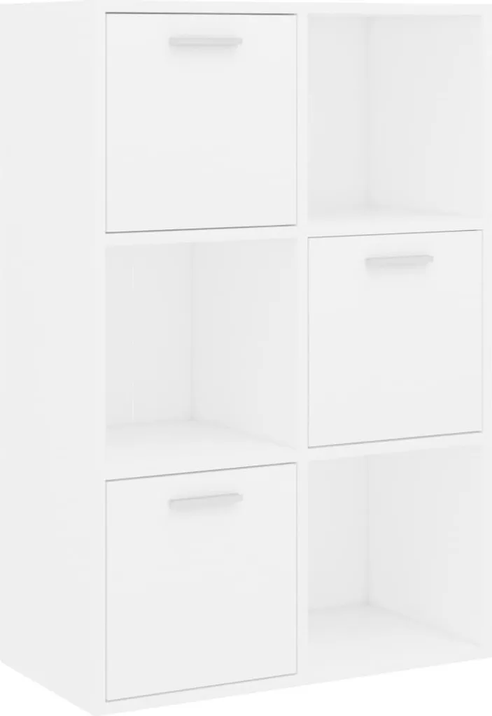 Armadietto Bianco Multiuso 60cm | Mobile Basso in Legno Salvaspazio