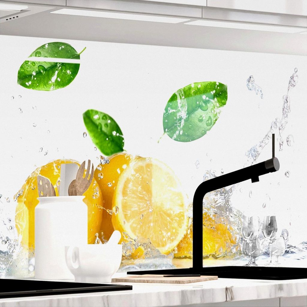 Hochglänzende Küchenrückwand selbstklebend - FRUIT SPLASH - 1,8mm, Hartkunststoff, für alle Untergründe, Spritzschutz, 60 x 80cm