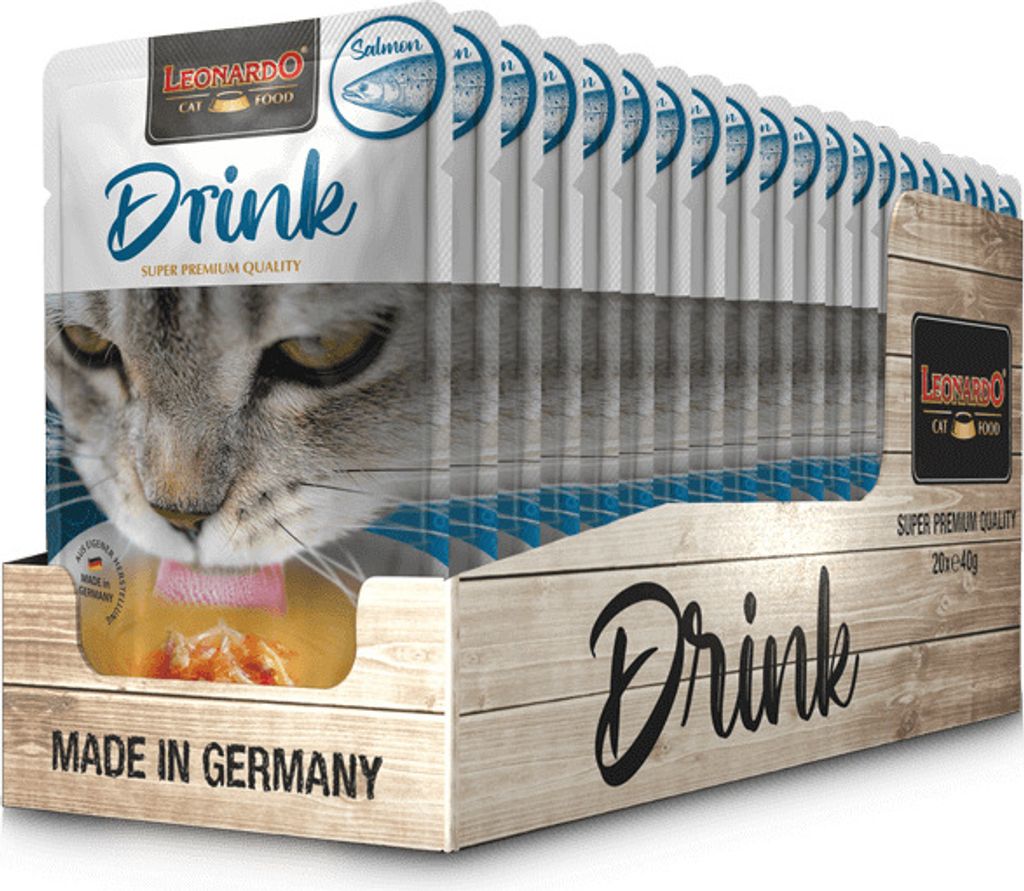 20 x 40 g Leonardo Drink Salmon Produktbild 